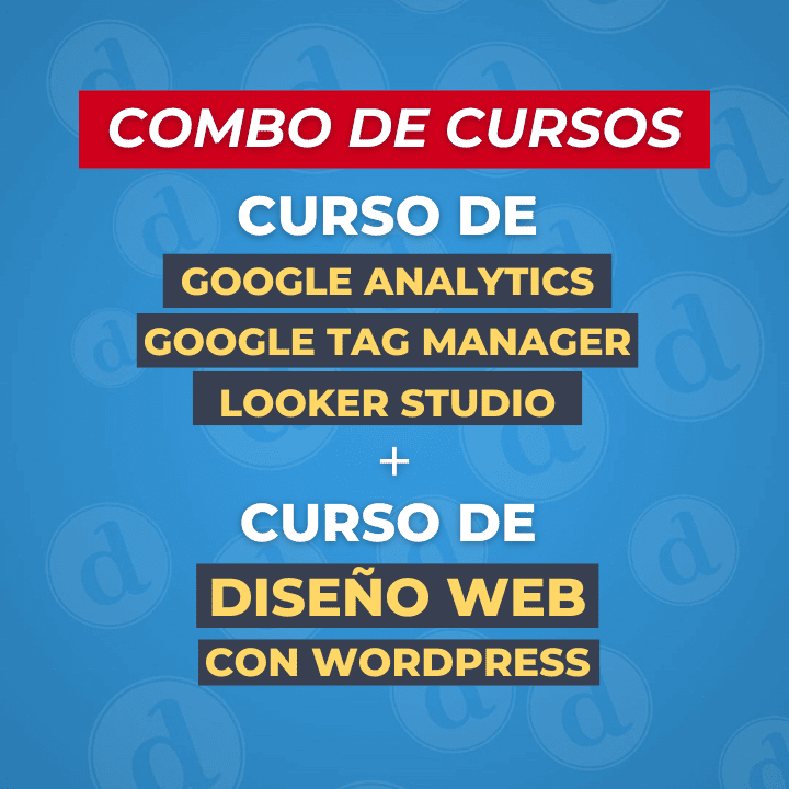 Combo curso google analytics diseño web con wordpress
